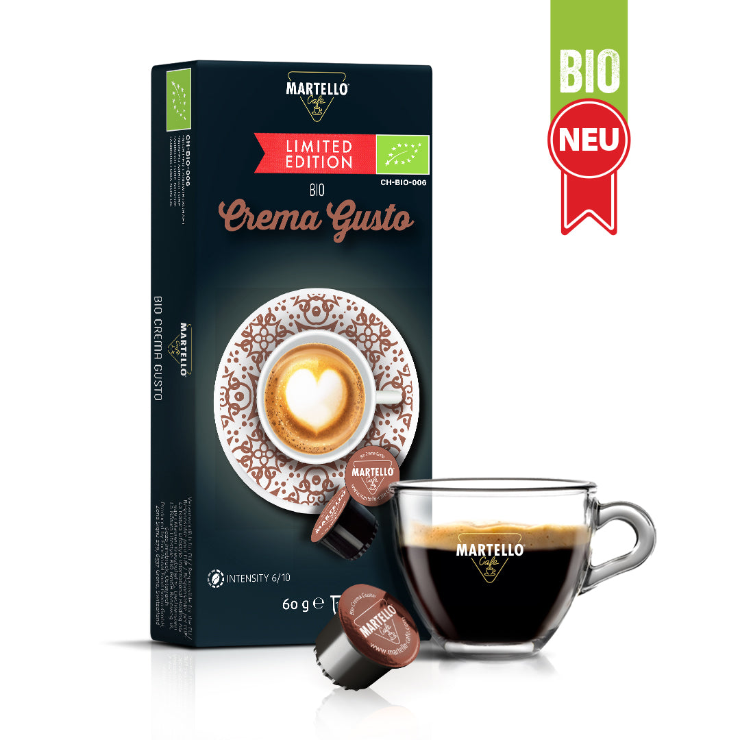 Coffee BIO CREMA GUSTO - 10 Pods