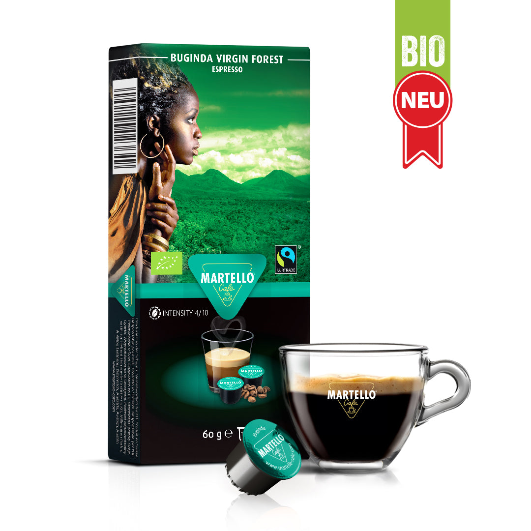 Coffee BIO FAIRTRADE VIRGIN FOREST BUGINDA - 10 Pods