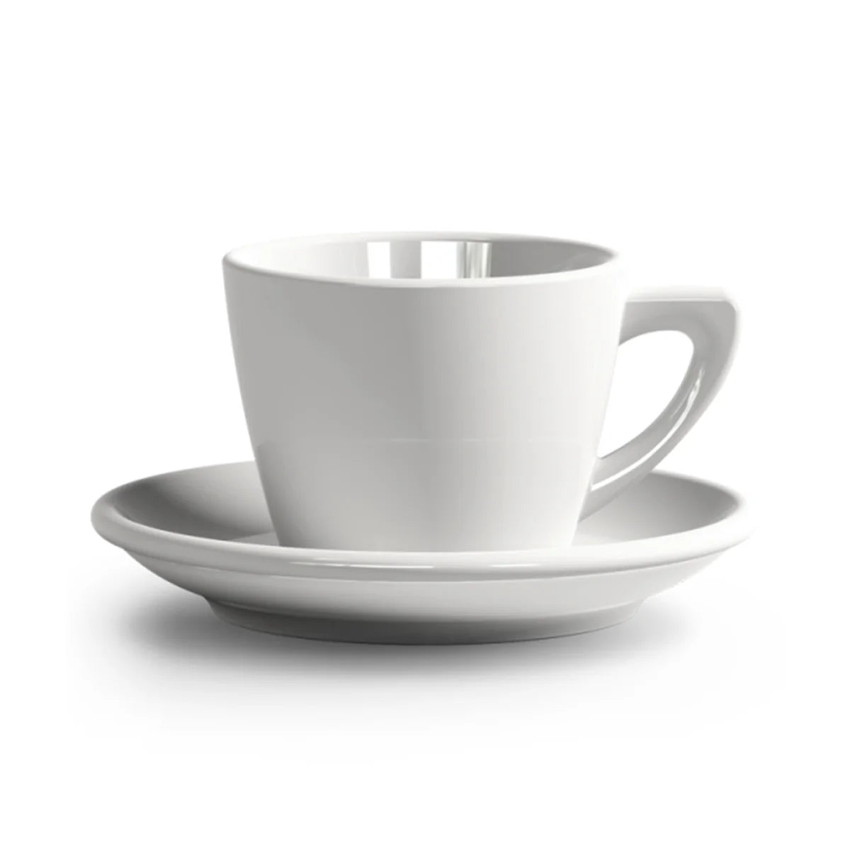 Martello Cappuccino Tasse Weiß mit Untertasse