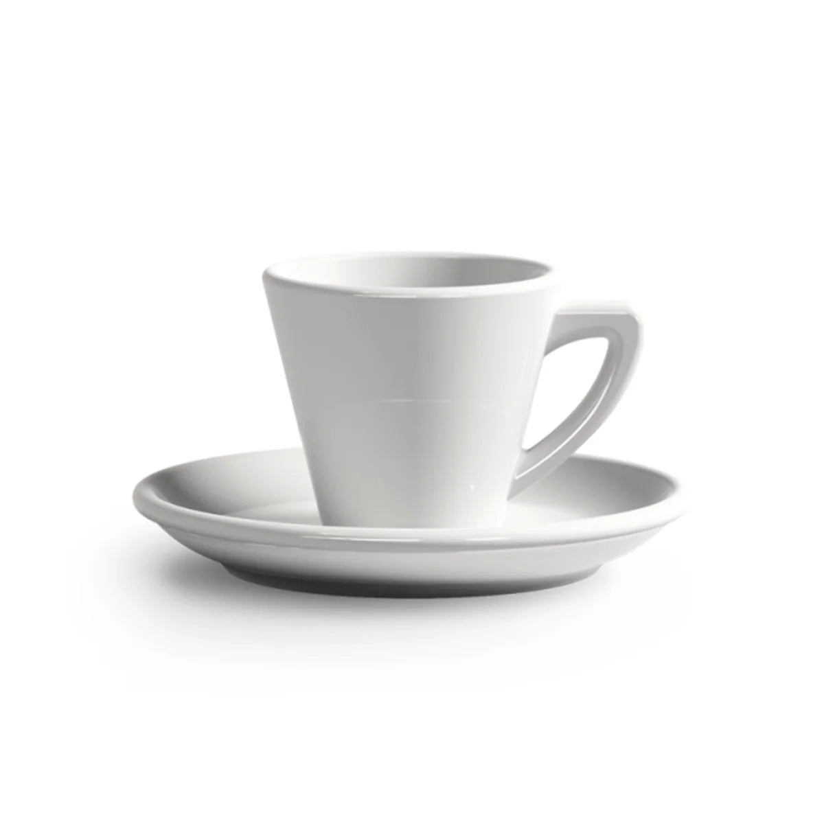 Martello Espresso Tasse Weiß mit Untertasse